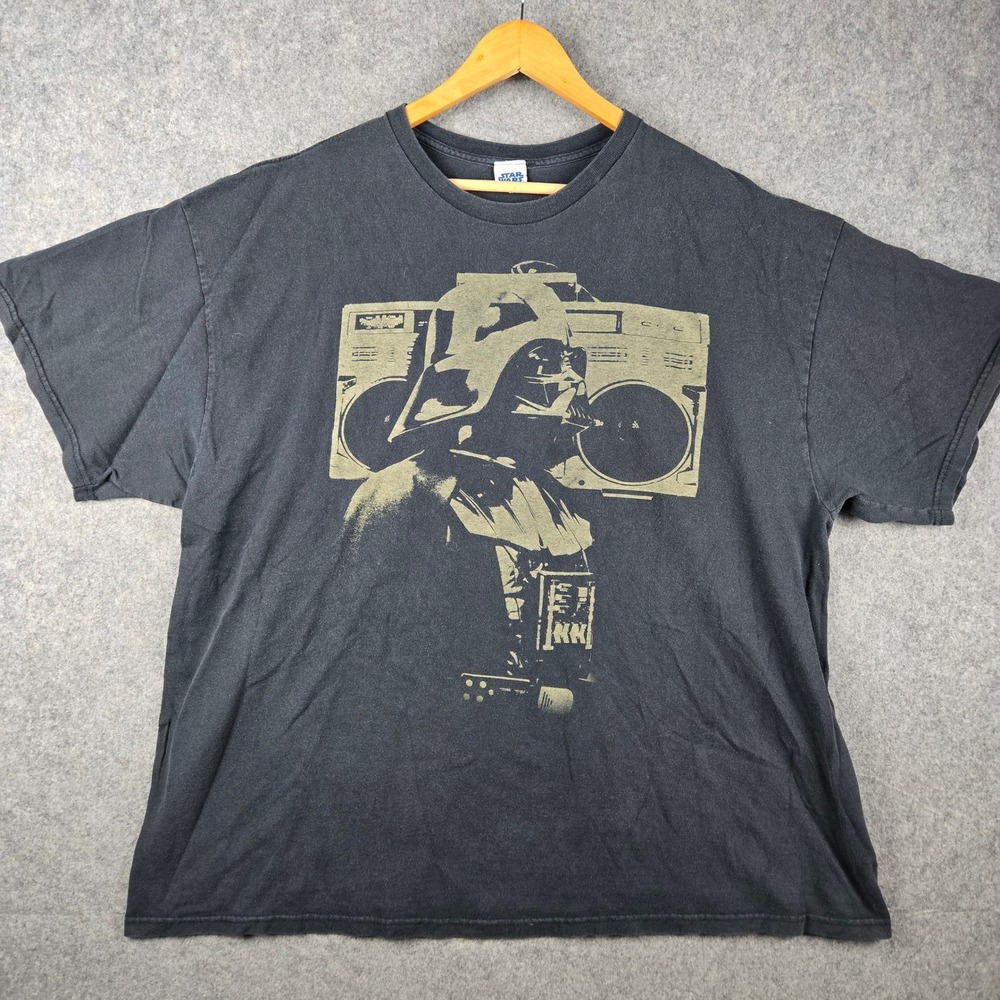 Star Wars Darth Vader T Shirt Mens 3XL Black Boombox Graphic Streetwear Y2K